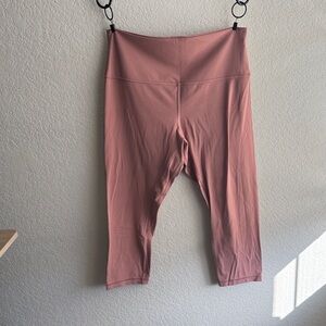 lululemon mauve pink cropped leggings